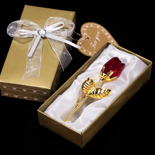 Złota Róża - Luksusowy Prezent 9cm